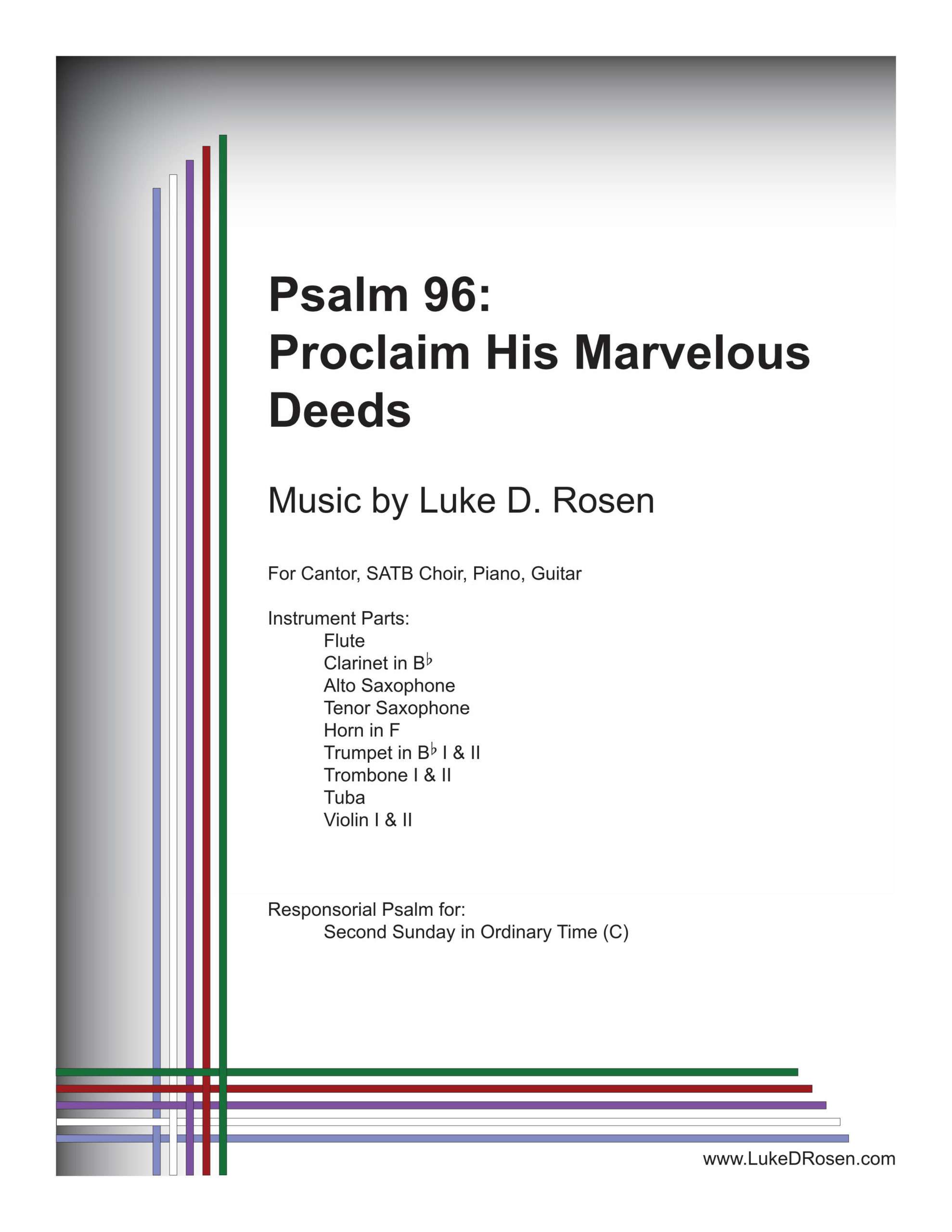 Psalm 96 – Proclaim His Marvelous Deeds (Rosen)