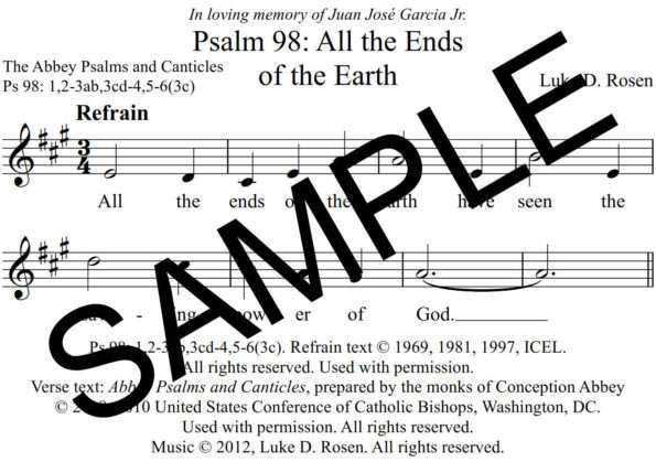 Psalm 98 All the Ends of the Earth Rosen Sample Assembly 1 png