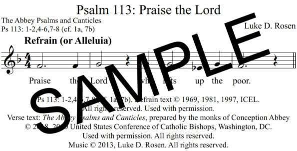 Psalm 113 Praise the Lord Rosen Sample Assembly 1 png