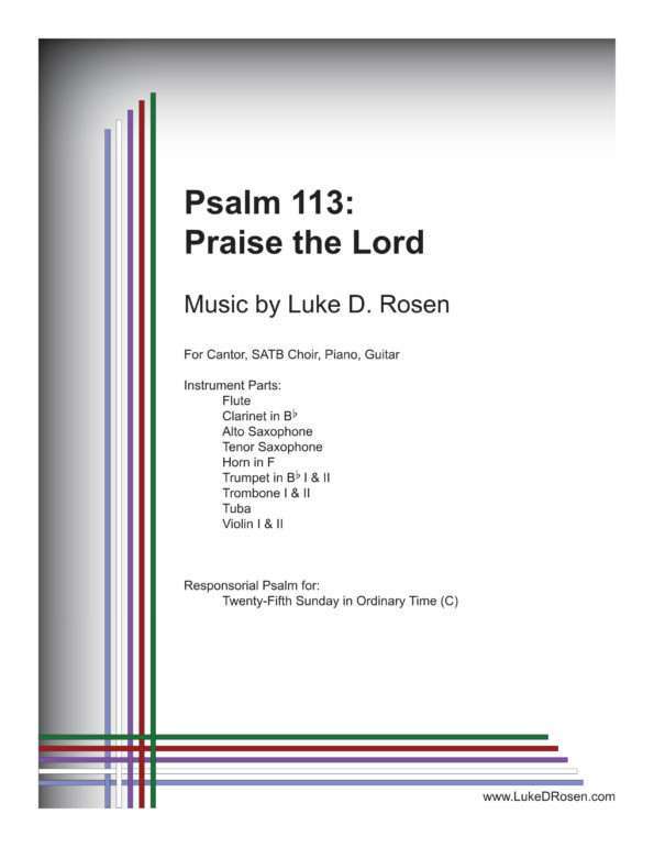 Psalm 113 Praise the Lord Rosen Sample Complete PDF 1 png scaled