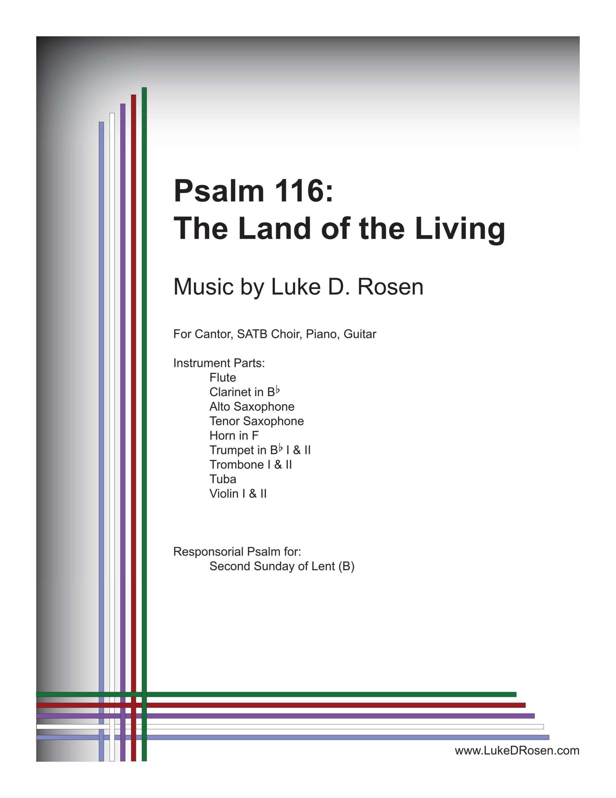 Psalm 116 – The Land of the Living (Rosen)