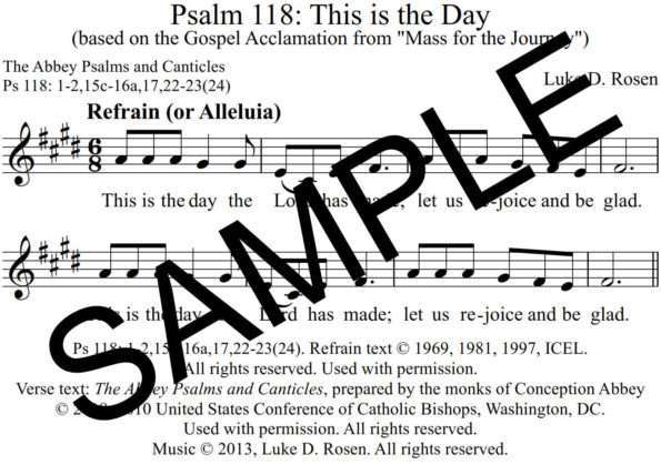 Psalm 118 Alleluia This is the Day Rosen Sample Assembly 2 png