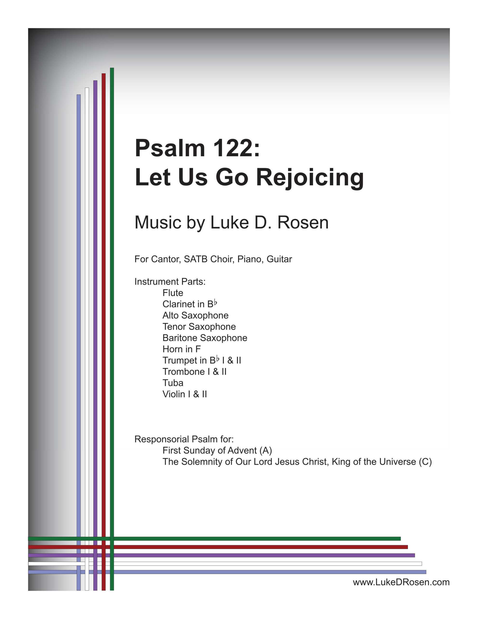 Psalm 122 – Let Us Go Rejoicing (Rosen)