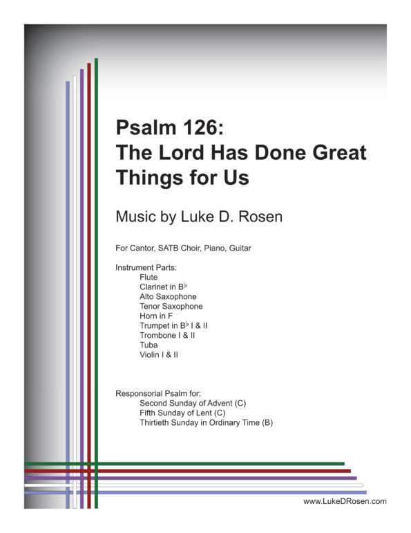 Psalm 126 The Lord Has Done Great Things for Us Rosen Complete PDF 1 png scaled