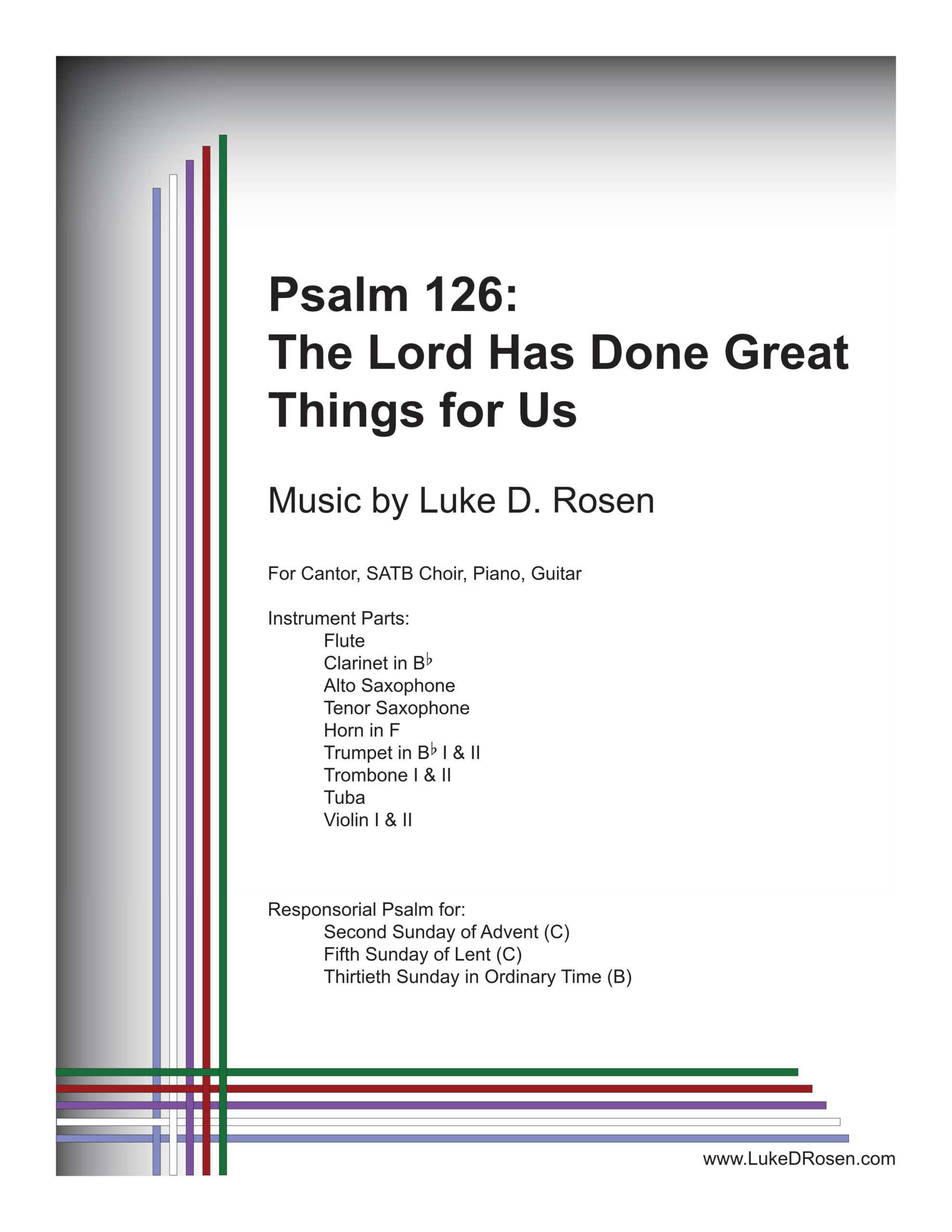 Psalm 126 – The Lord Has Done Great Things for Us (Rosen)