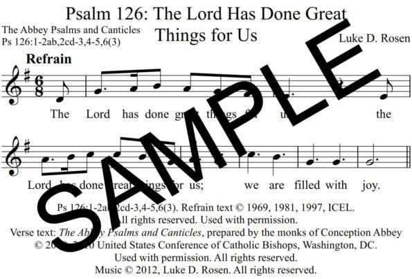 Psalm 126 The Lord Has Done Great Things for Us Rosen Sample Assembly 1 png