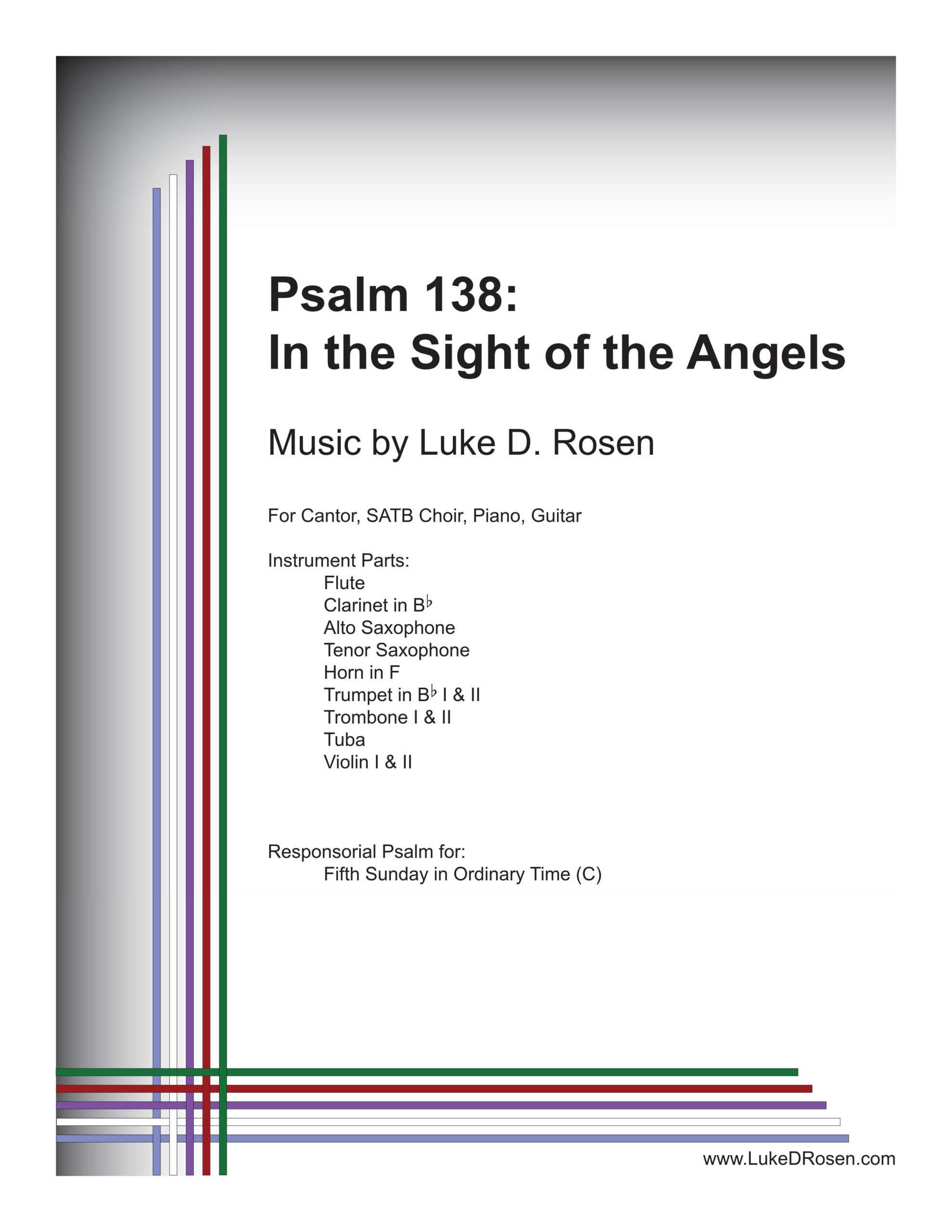 Psalm 138 – In the Sight of the Angels (Rosen)