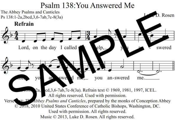 Psalm 138 You Answered Me Rosen Sample Assembly 1 png