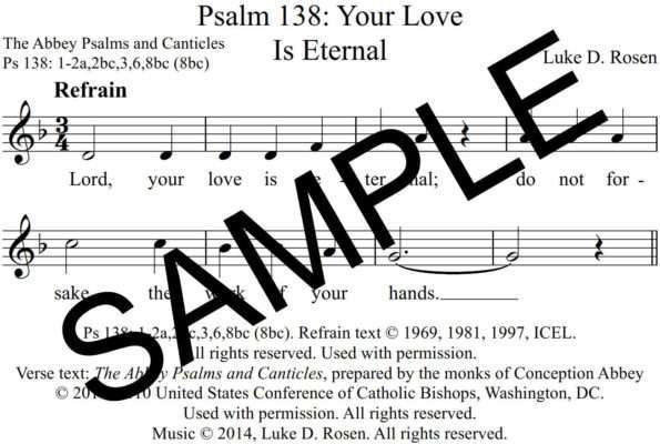Psalm 138 Your Love Is Eternal Rosen Sample Assembly 1 png