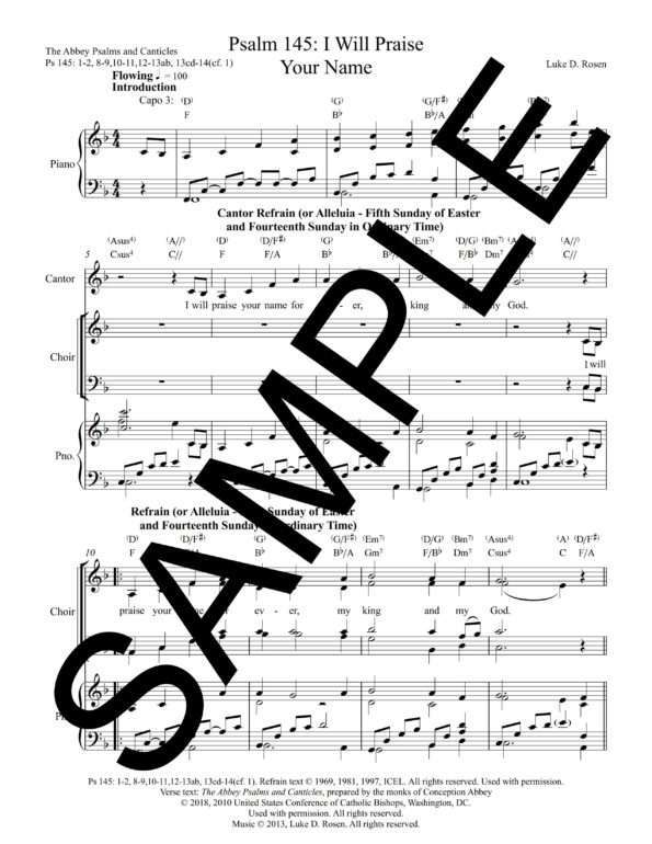 Psalm 145 I Will Praise Your Name Rosen Sample Complete PDF 1 png scaled