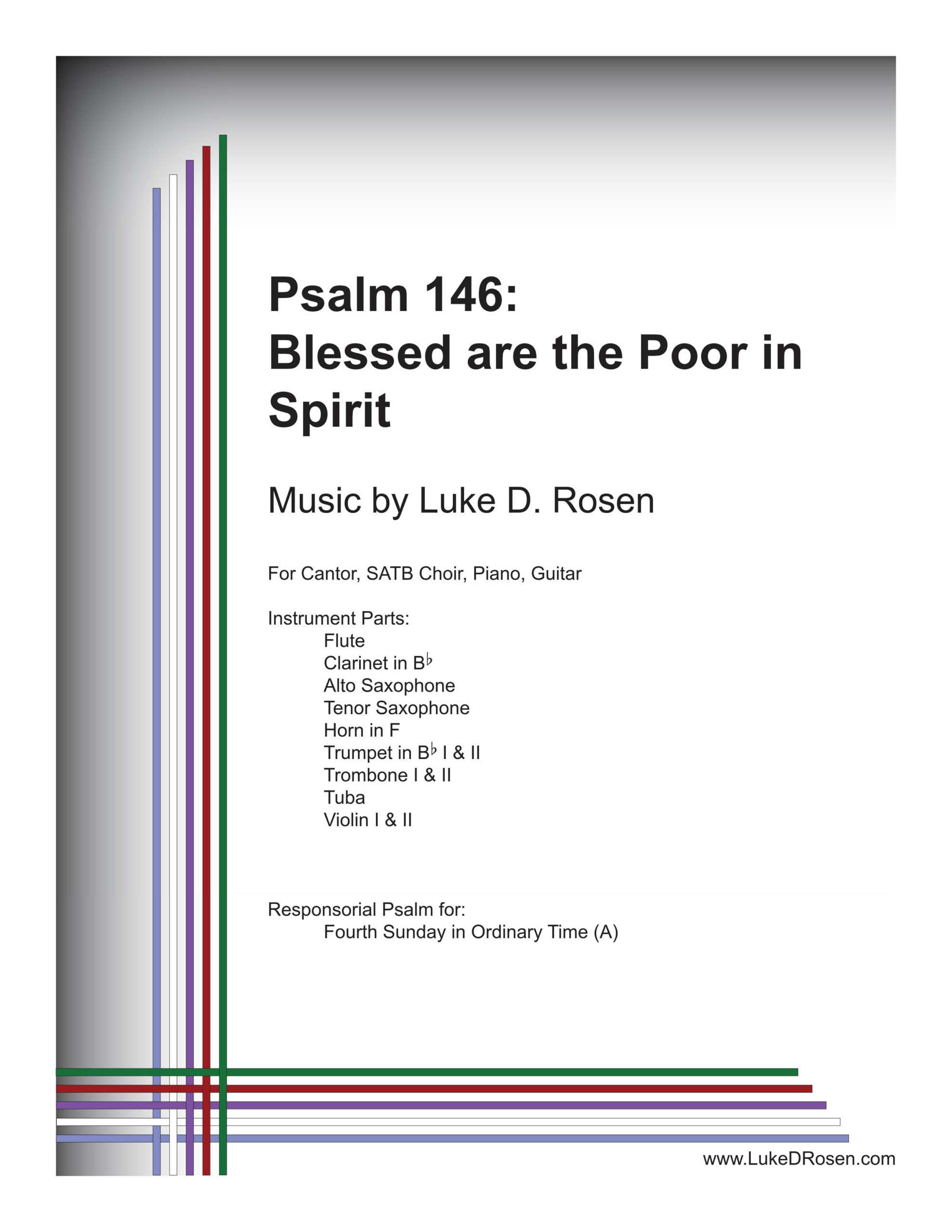Psalm 146 – Blessed are the Poor in Spirit (Rosen)