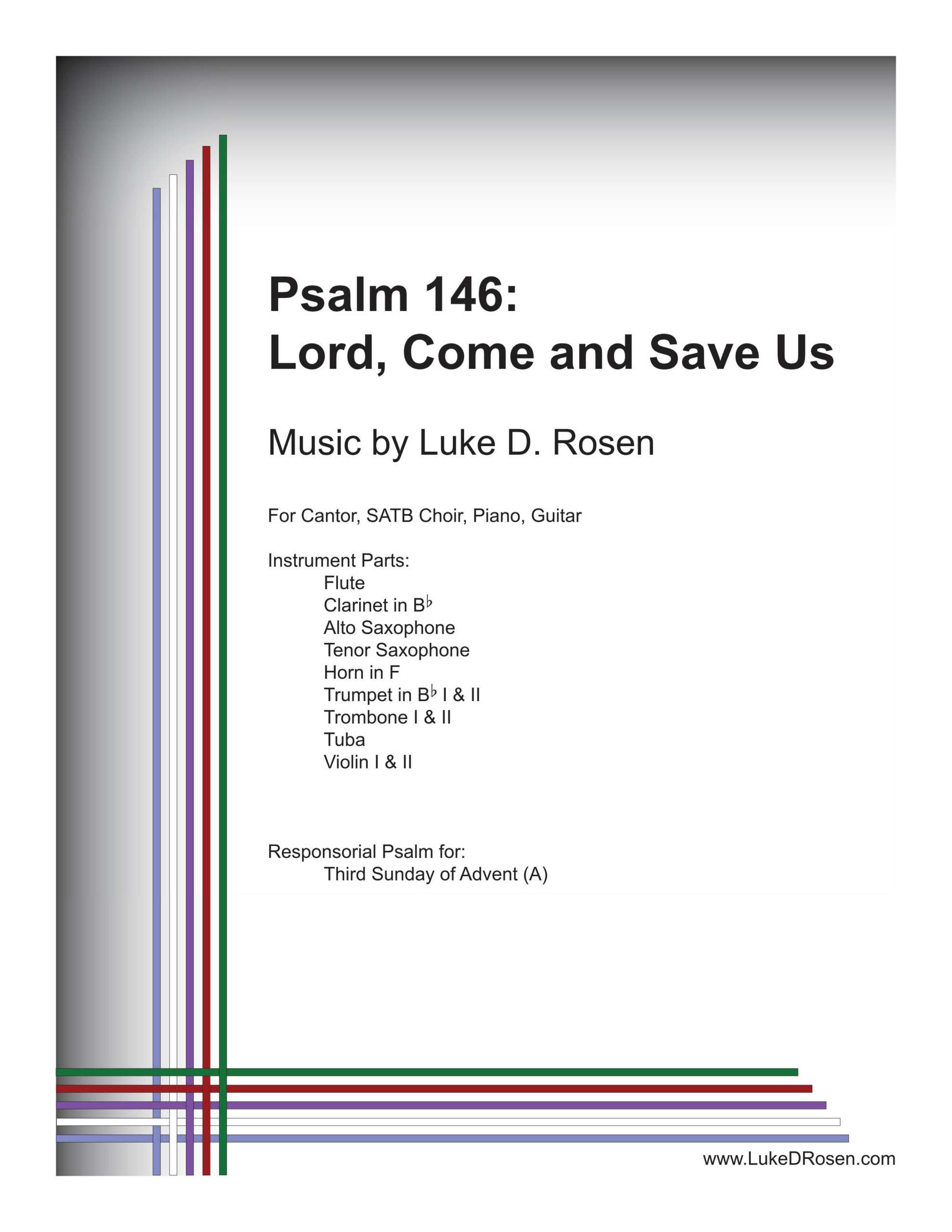 Psalm 146 – Lord, Come and Save Us (Rosen)