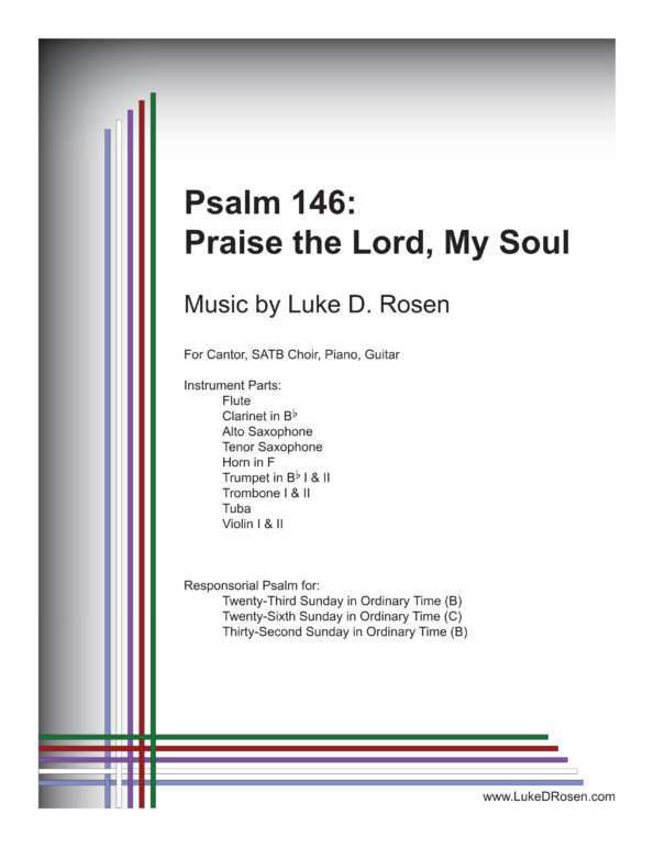Psalm 146 Praise the Lord My Soul Rosen Complete PDF 1 png scaled