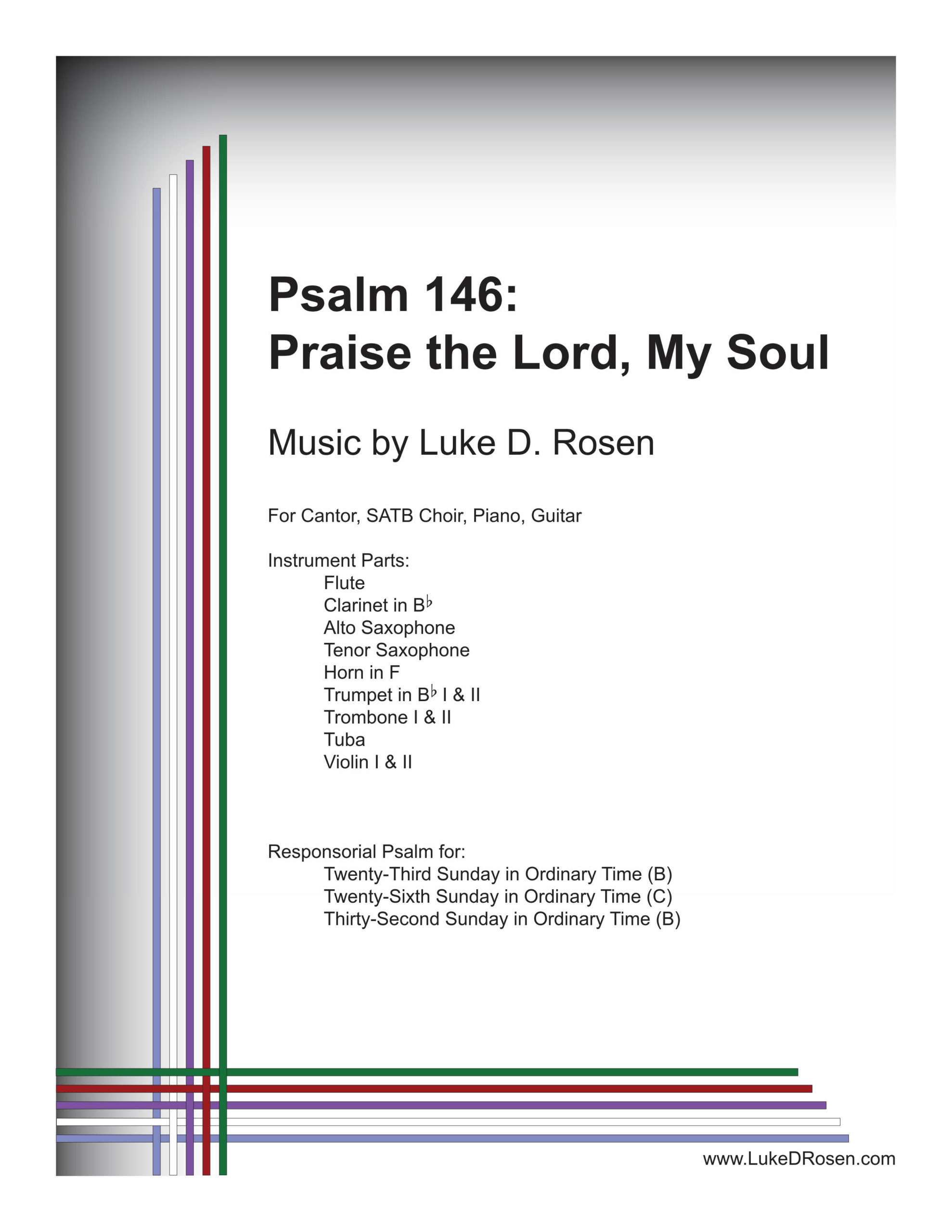 Psalm 146 – Praise the Lord, My Soul (Rosen)