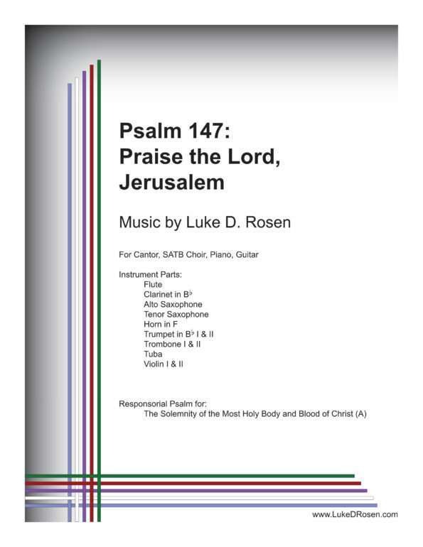 Psalm 147 Praise the Lord Jerusalem Rosen Complete PDF 1 png scaled