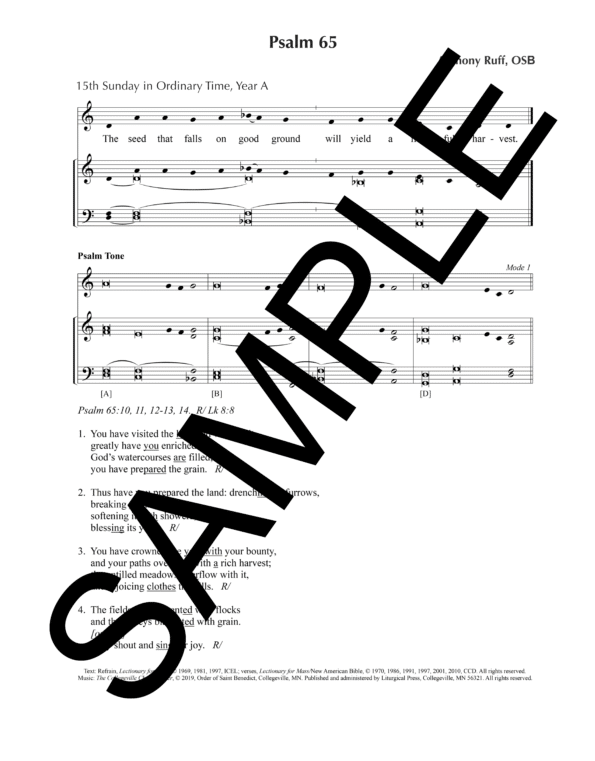 Sample Psalm 65 Ruff Sheet Music1 041