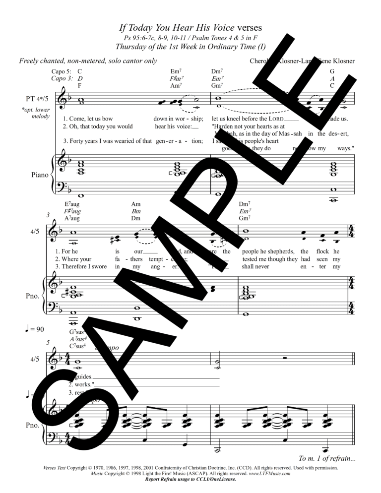 Sample_Psalm 95 - If Today You Hear His Voice (Klosner)-Complete PDF11