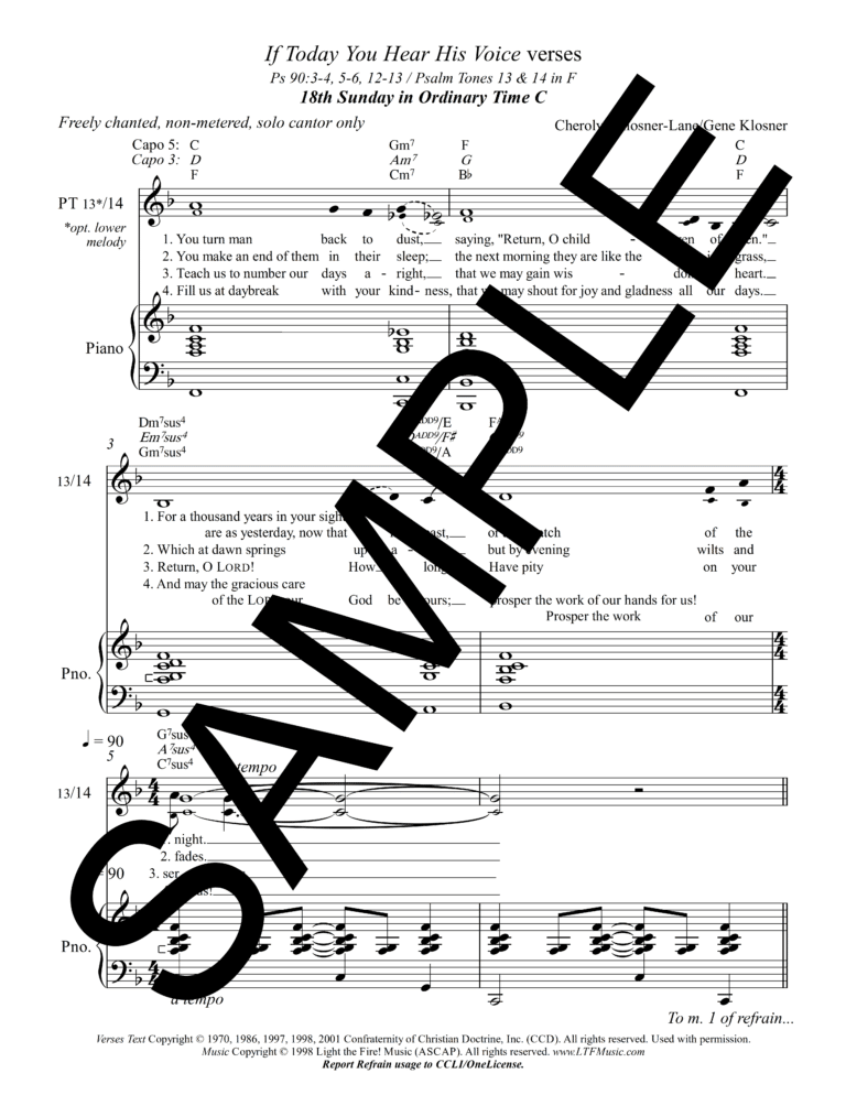 Sample_Psalm 95 - If Today You Hear His Voice (Klosner)-Complete PDF13