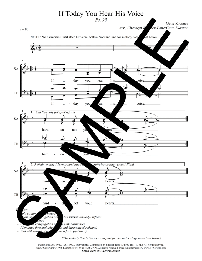 Sample_Psalm 95 - If Today You Hear His Voice (Klosner)-Complete PDF8
