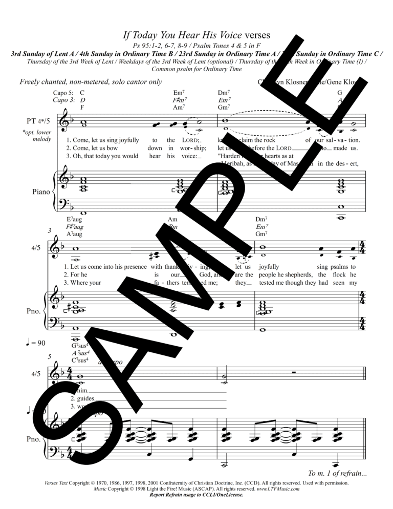 Sample_Psalm 95 - If Today You Hear His Voice (Klosner)-Complete PDF9