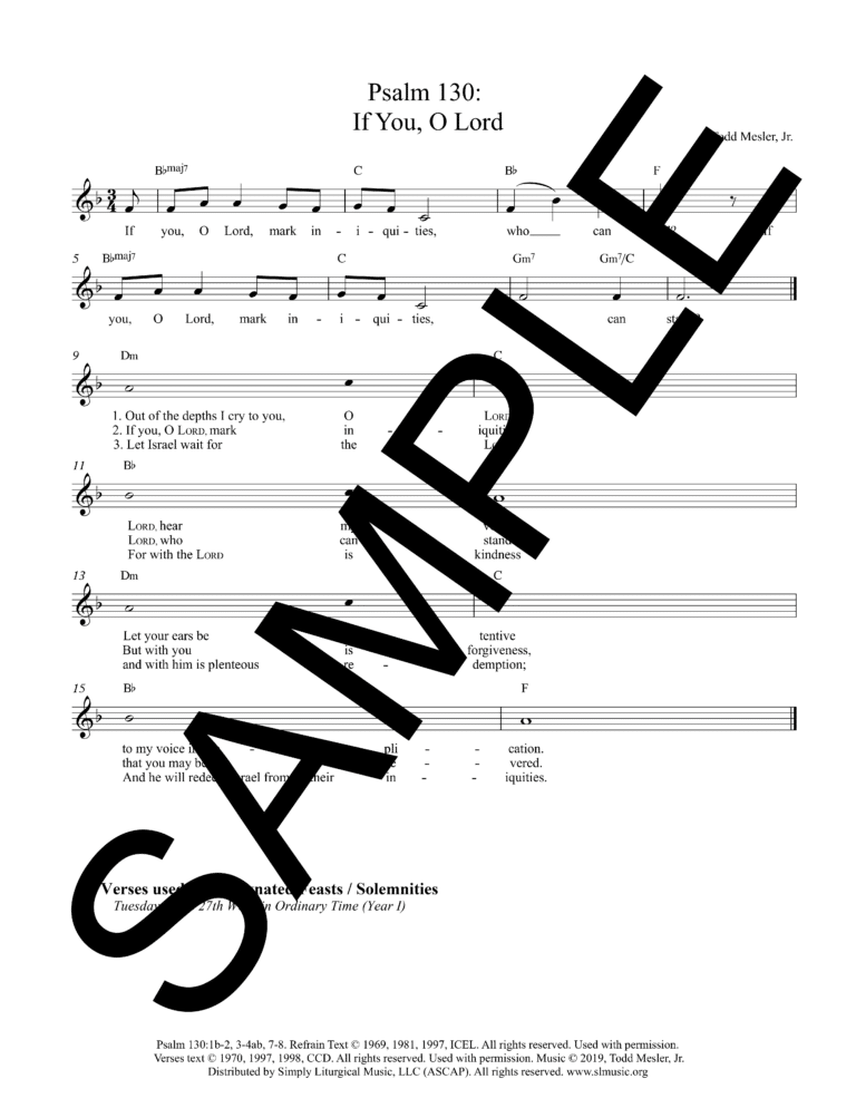 Sample_Psalm 130 - If You, O Lord (Mesler)-Lead Sheet1_04