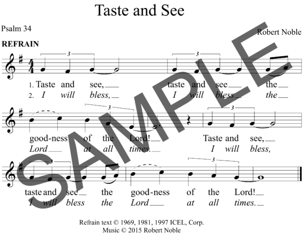 Sample Psalm 34 Taste and See Noble Assembly1