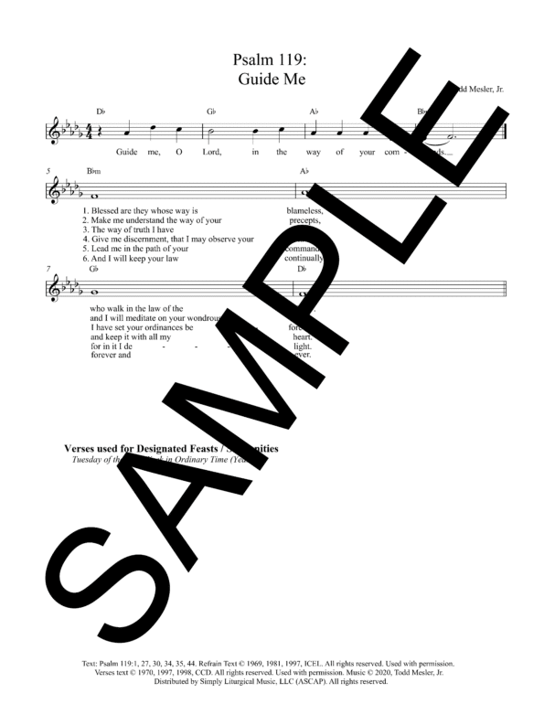 Sample Psalm 119 Guide Me Mesler Lead Sheet1 04 1