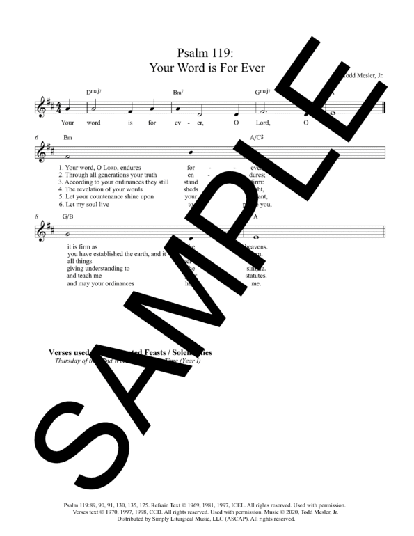 Sample Psalm 119 Your Word is For Ever Mesler Lead Sheet1 08