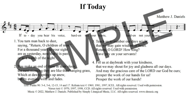 Sample Psalm 90 If Today Daniels Assembly Matt Daniels1
