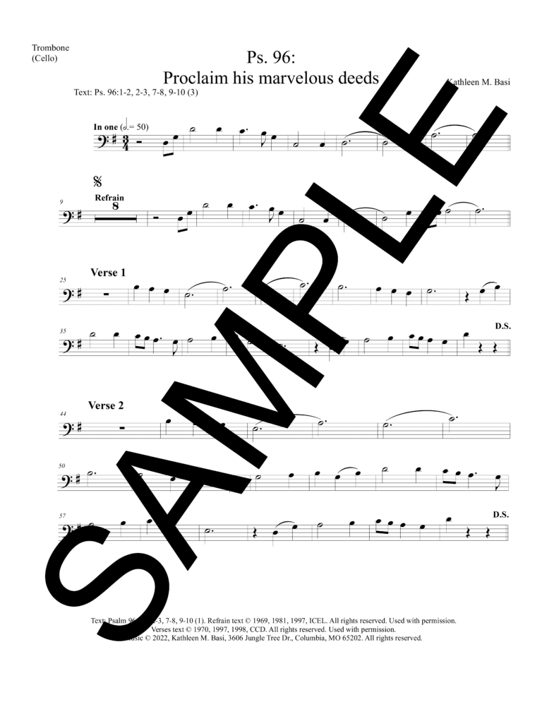 Sample_Psalm 96 - Proclaim His Marvelous Deeds (Basi)-Trombone_Cello1