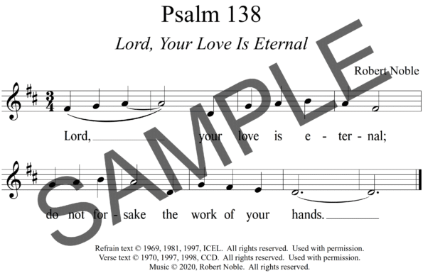Sample Psalm 138 Lord Your Love Is Eternal Noble Assembly1