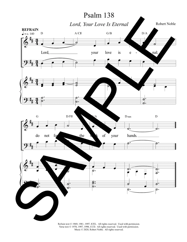 Sample_Psalm 138 - Lord, Your Love Is Eternal (Noble)-Octavo1