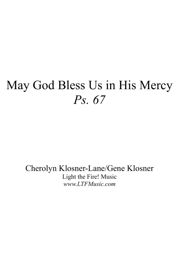 Sample Psalm 67 May God Bless Us in His Mercy Klosner Complete PDF1