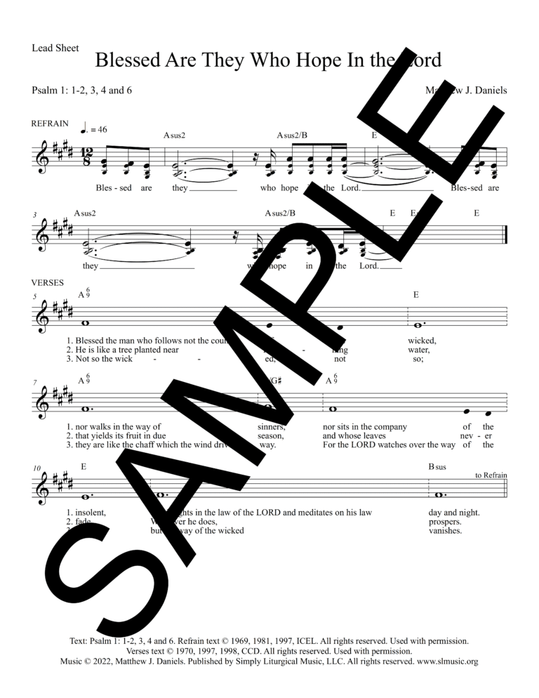 Sample_Psalm 1 - Blessed Are They Who Hope In the Lord (Daniels)-Lead Sheet1