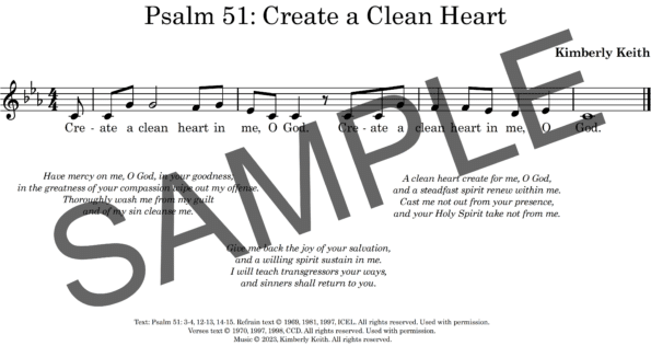 Sample Psalm 51 Create a Clean Heart Lenten Keith Congregation Kevin Keith1