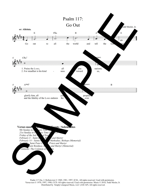 Sample Psalm 117 Go Out to All the World Mesler Lead Sheet1