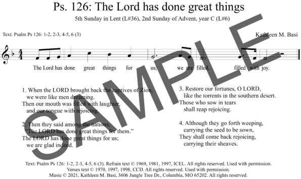 Sample Psalm 126 The Lord Has Done Great Things Basi Assembly1