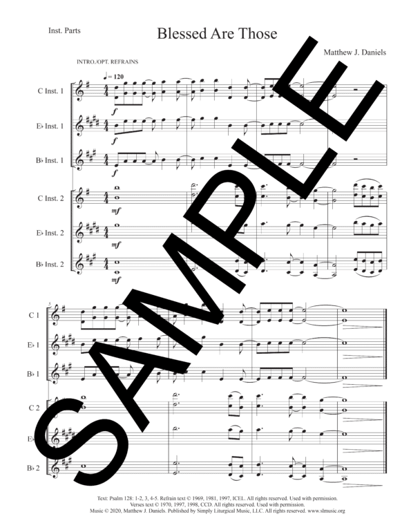 Sample Psalm 128 Blessed Are Those Daniels Solo Instruments1
