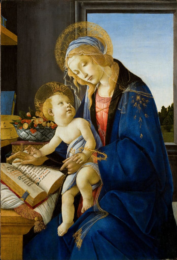 Sandro Botticelli The Virgin and Child The Madonna of the Book Google Art Project